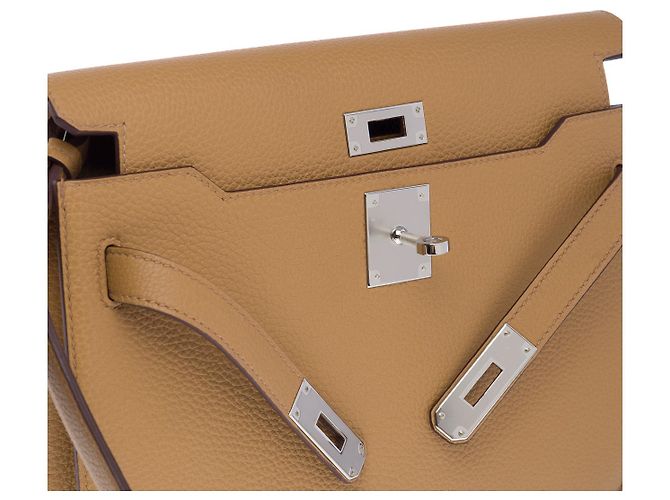 Hermès Borsa HERMES Kelly Depeches in Pelle Beige - 102483 - vista 8
