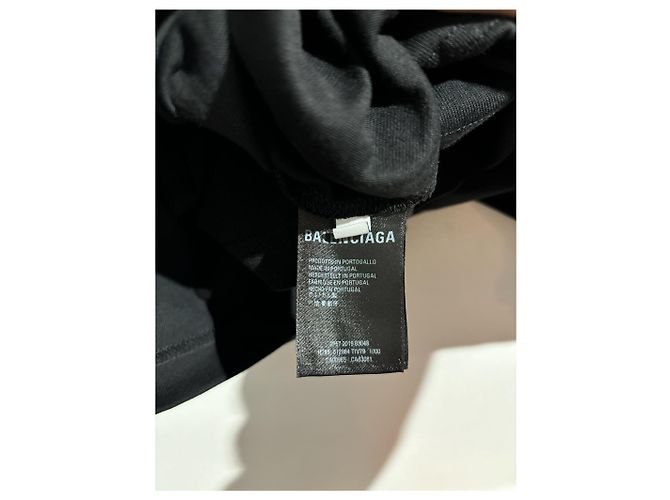 BALENCIAGA Tops T.International M Algodón Negro - vista 7