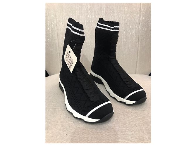 FENDI Trainer T.EU 35 Stoff Schwarz - Ansicht 3