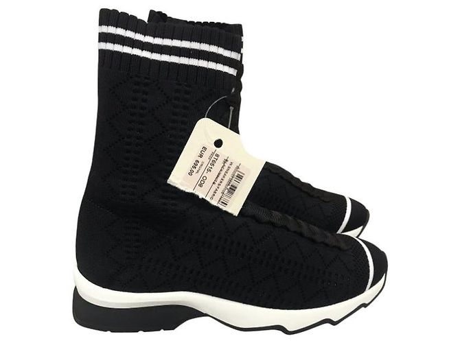 FENDI Trainer T.EU 35 Stoff Schwarz - Ansicht 8