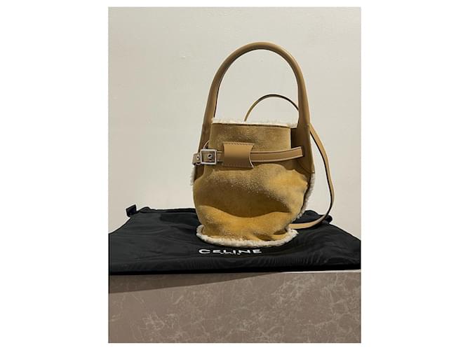 Céline Borse CELINE T. Camoscio Beige - vista 10