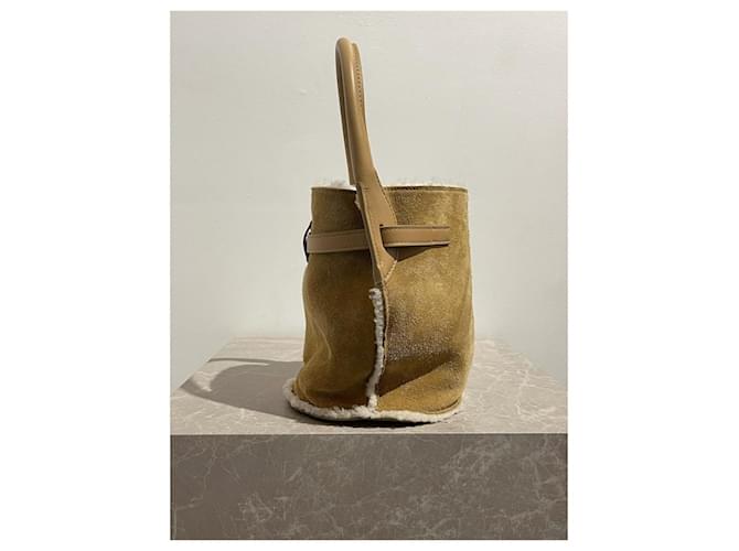 Céline Borse CELINE T. Camoscio Beige - vista 2