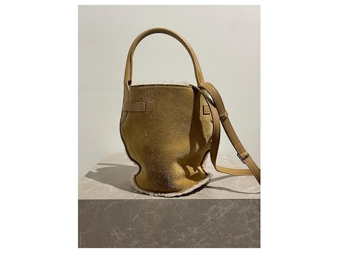 Céline Borse CELINE T. Camoscio Beige - vista 3