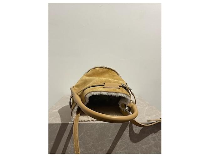 Céline Borse CELINE T. Camoscio Beige - vista 7