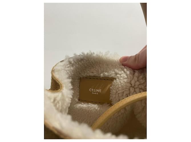 Céline Borse CELINE T. Camoscio Beige - vista 8