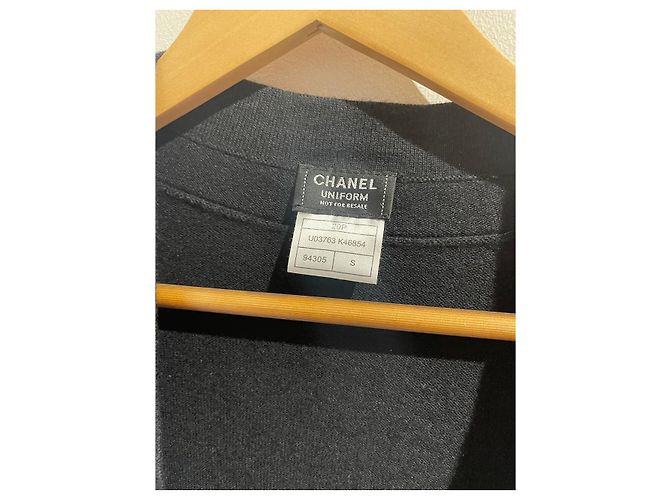 CHANEL Strickwaren T.International S Wolle Schwarz - Ansicht 4