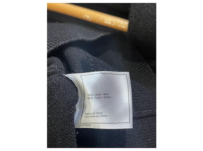 CHANEL Strickwaren T.International S Wolle Schwarz - Ansicht 5