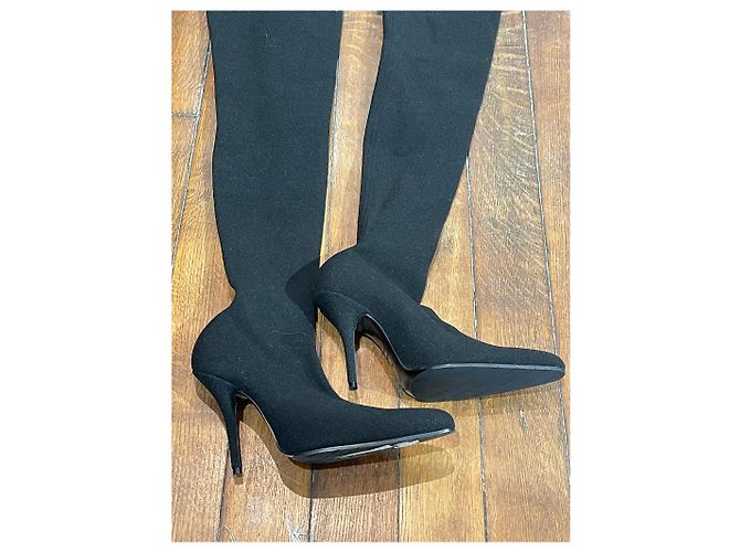 Stivali BALENCIAGA T.EU 39 Tessuto Nero - vista 2