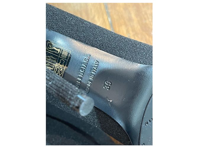 Stivali BALENCIAGA T.EU 39 Tessuto Nero - vista 8