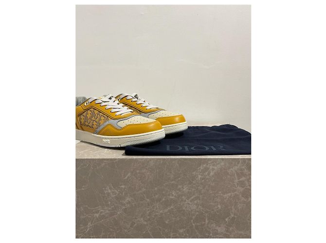 Sneakers DIOR T.EU 41 Pelle Giallo - vista 7