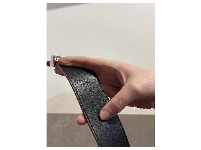 LOUIS VUITTON Belts T.cm 100 Leather Red - view 4