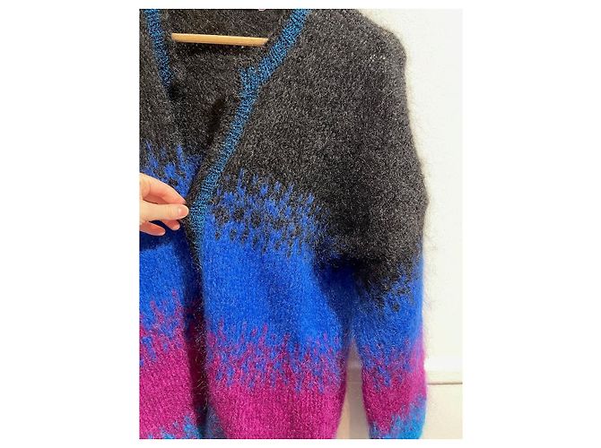 Autre Marque ROSA CARMINE Strickwaren T.International M Wolle Blau - Ansicht 2