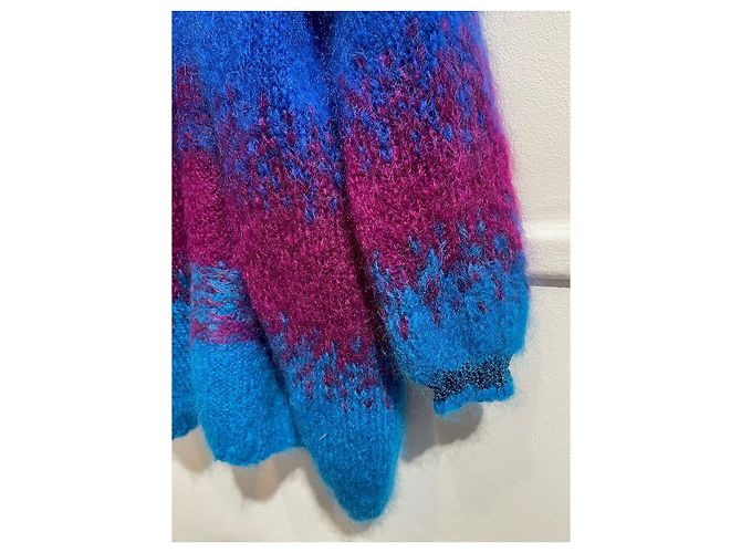 Autre Marque ROSA CARMINE Strickwaren T.International M Wolle Blau - Ansicht 3