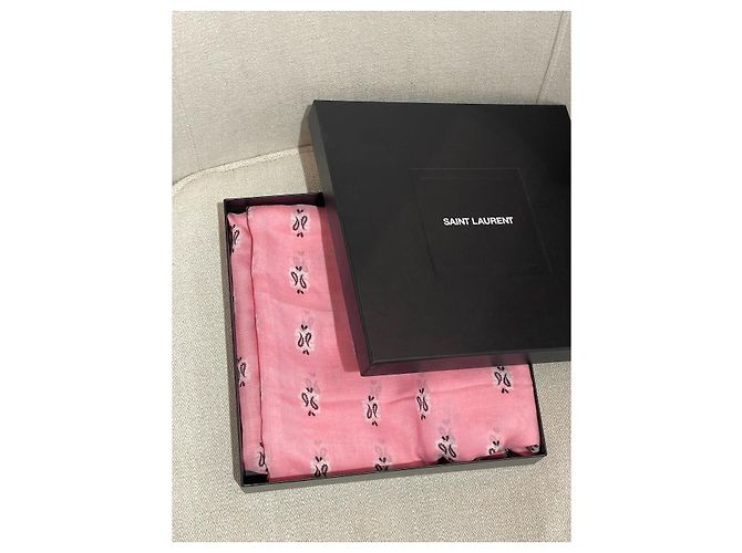 Sciarpe SAINT LAURENT T. Sintetico Rosa - vista 2