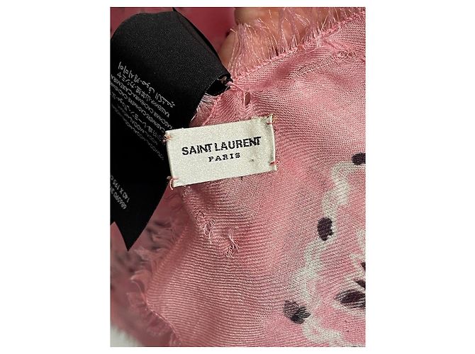 Sciarpe SAINT LAURENT T. Sintetico Rosa - vista 5
