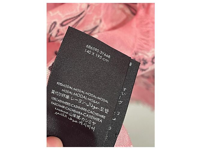 Sciarpe SAINT LAURENT T. Sintetico Rosa - vista 6
