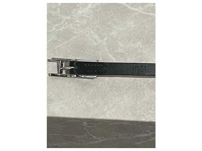 Hermès Bracciali HERMES T. Pelle Nero - vista 7
