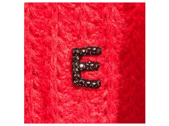 ERMANNO SCERVINO Strick T.IT 40 Wolle Rot - Ansicht 2
