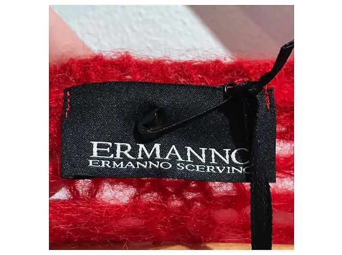 ERMANNO SCERVINO Strick T.IT 40 Wolle Rot - Ansicht 5