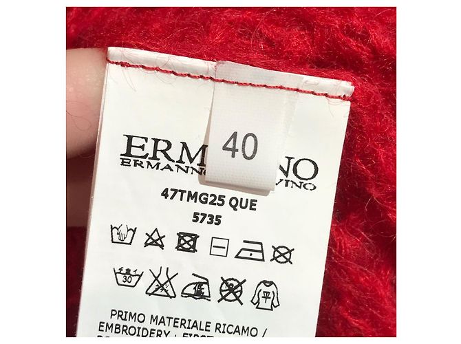 ERMANNO SCERVINO Strick T.IT 40 Wolle Rot - Ansicht 6