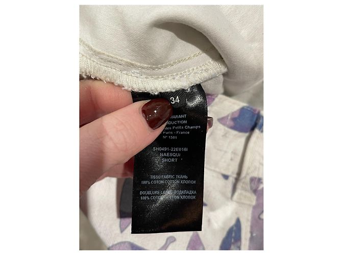 ISABEL MARANT ETOILE Shorts T.FR 34 Algodón Rosa - vista 4