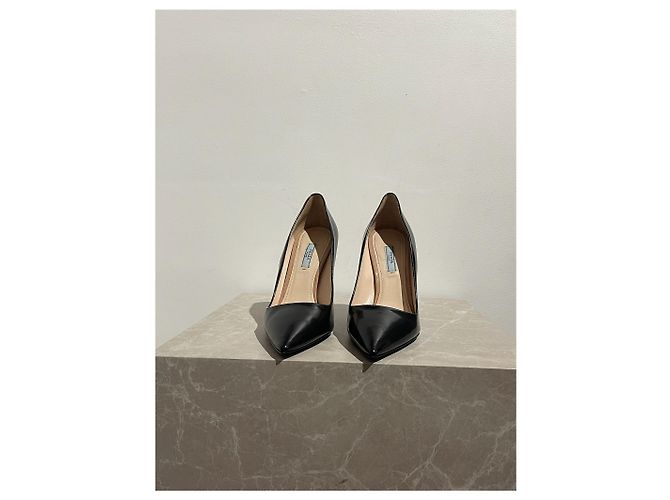 PRADA Absätze T.EU 41 Leder Schwarz - Ansicht 4