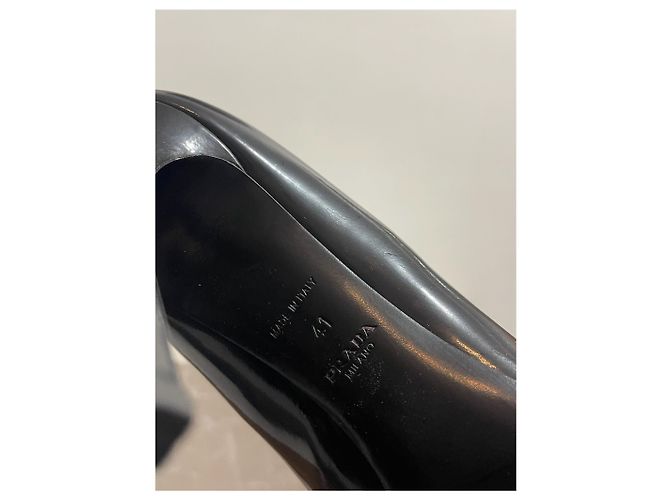 PRADA Absätze T.EU 41 Leder Schwarz - Ansicht 7