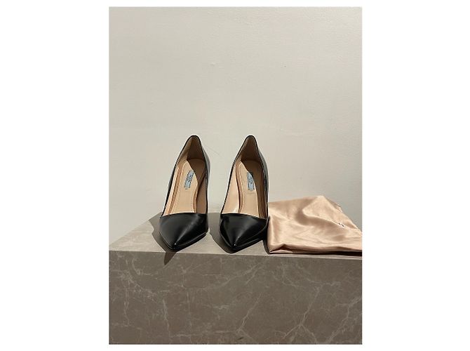 PRADA Absätze T.EU 41 Leder Schwarz - Ansicht 8