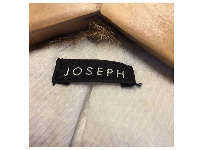 JOSEPH Cappotti T.FR 36 Pelliccia Beige - vista 3