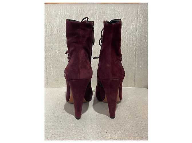 Alaïa Stivaletti ALAIA T.EU 38.5 Camoscio Bordò - vista 4