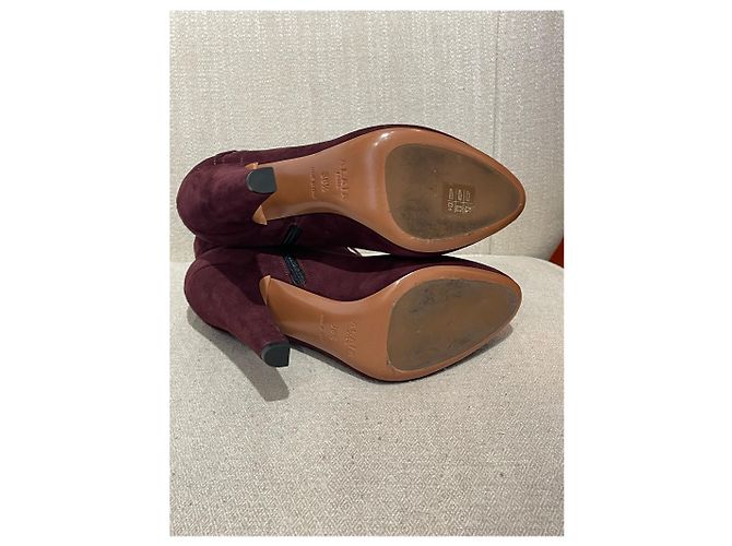 Alaïa Stivaletti ALAIA T.EU 38.5 Camoscio Bordò - vista 5