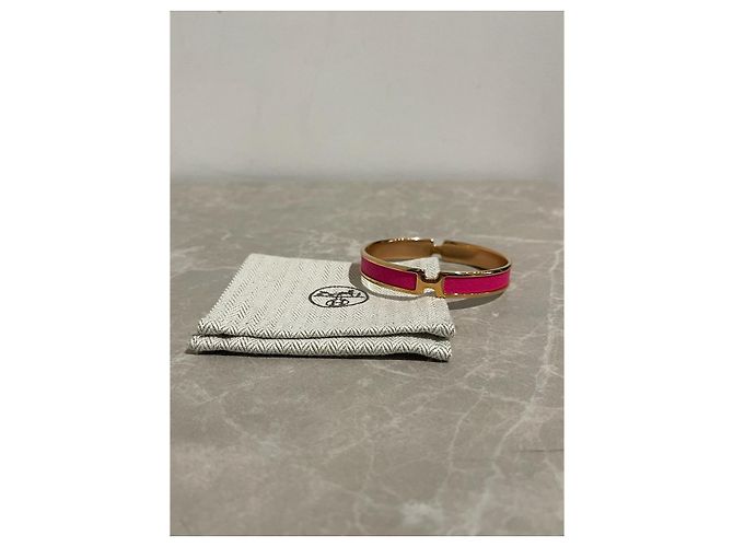 Hermès Bracciali HERMES T. Metallo Rosa - vista 5