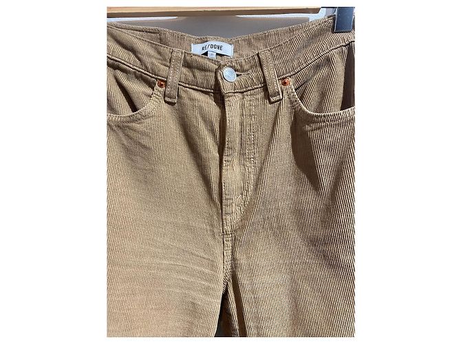 RE/DONE Jeans T.US 27 Cotone Beige - vista 2