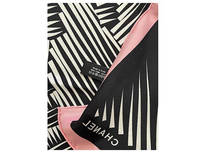 CHANEL Schals T. Seide Schwarz - Ansicht 4