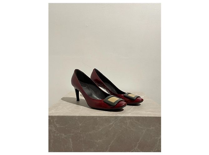 ROGER VIVIER Absätze T.EU 39.5 Leder Bordeaux - Ansicht 2