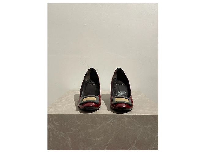 ROGER VIVIER Absätze T.EU 39.5 Leder Bordeaux - Ansicht 3