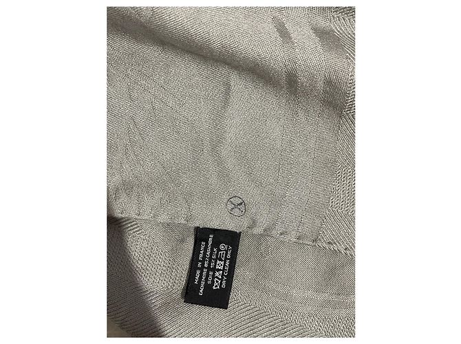 Hermès Bufandas HERMES T. Cachemira Gris - vista 5