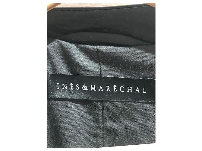 Ines et Marechal ANDERE Mäntel T.International M Fell Schwarz - Ansicht 3