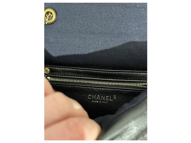 Diana Borse CHANEL T. Pelle Nero - vista 5