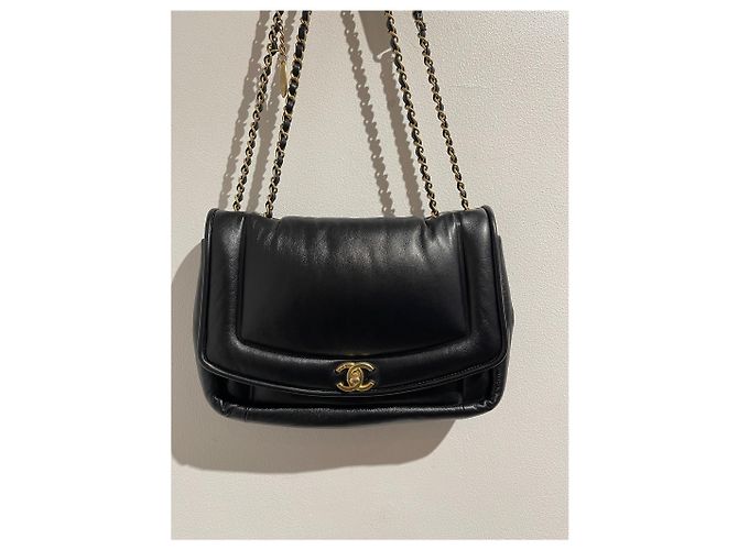 Diana Borse CHANEL T. Pelle Nero - vista 6