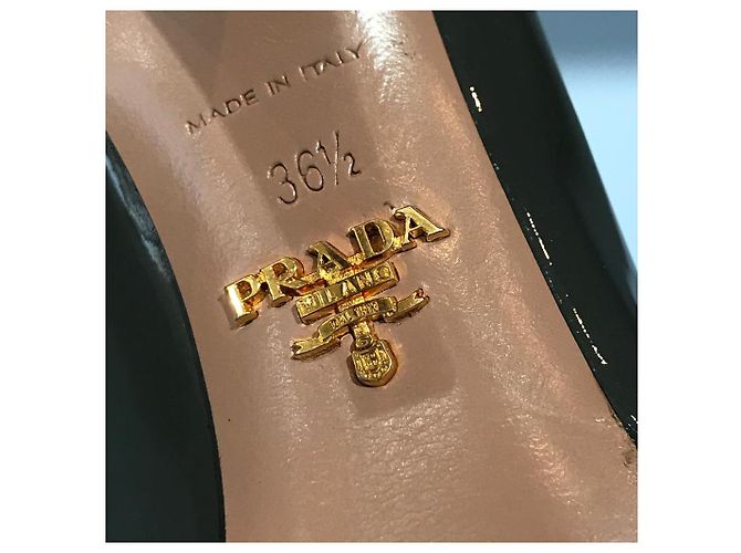 PRADA Absätze T.EU 36.5 Lackleder Grau - Ansicht 6
