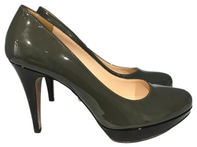 PRADA Absätze T.EU 36.5 Lackleder Grau - Ansicht 7
