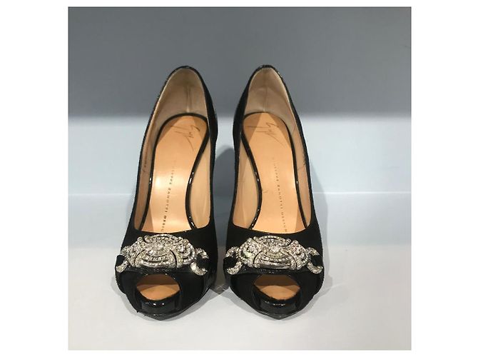GIUSEPPE ZANOTTI Tacchi T.EU 36 Camoscio Nero - vista 2