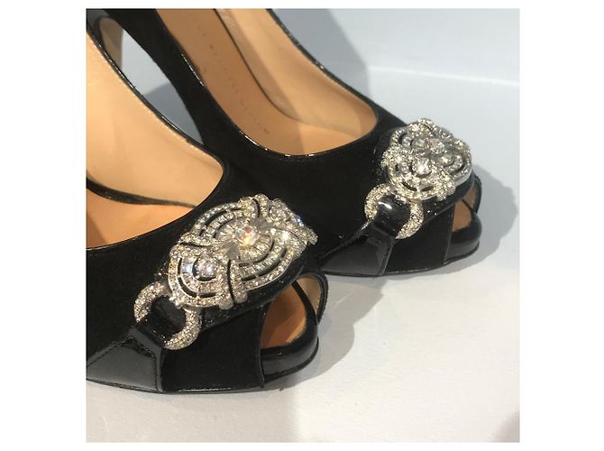 GIUSEPPE ZANOTTI Tacchi T.EU 36 Camoscio Nero - vista 3