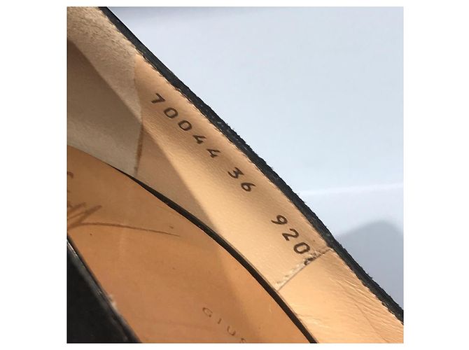 GIUSEPPE ZANOTTI Tacchi T.EU 36 Camoscio Nero - vista 7