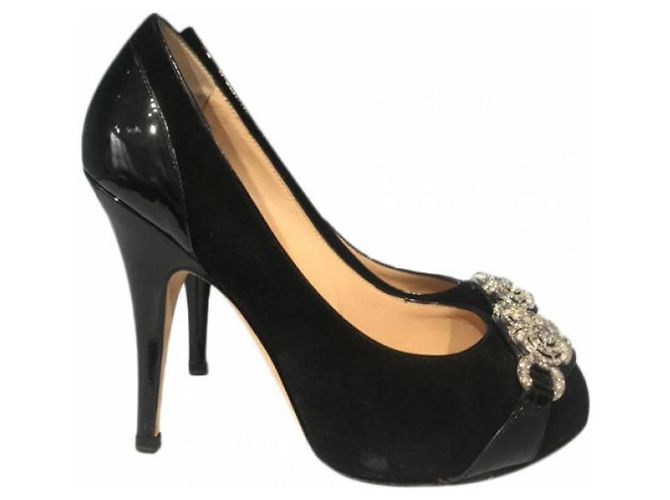 GIUSEPPE ZANOTTI Tacchi T.EU 36 Camoscio Nero - vista 9