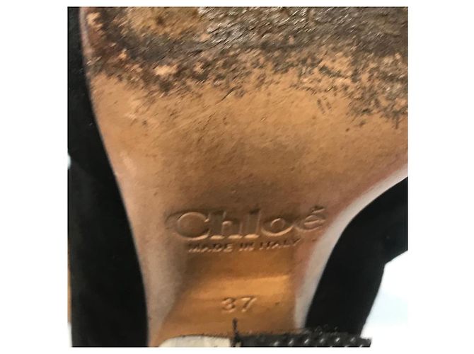 Chloé Botines CHLOE T.EU 37 de ante Negro - vista 7