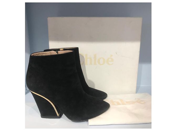 Chloé Botines CHLOE T.EU 37 de ante Negro - vista 8