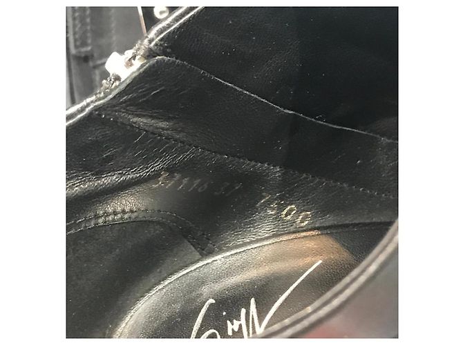 GIUSEPPE ZANOTTI Botines T.EU 37 Cuero Negro - vista 7