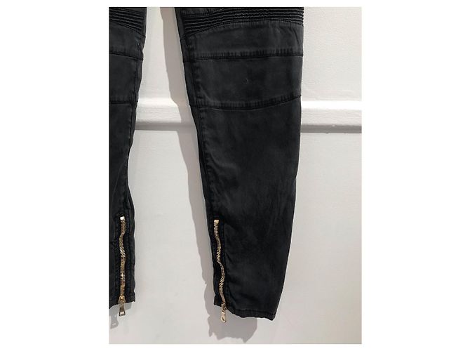 Jeans BALMAIN T.FR 42 Cotone Nero - vista 3